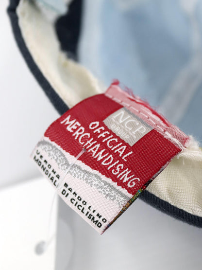 Vintage 90er 00er Y2k N.C.P. Merchandise Cap Mütze blau schwarz WM Cycling 2004 Verona Bardolino One size