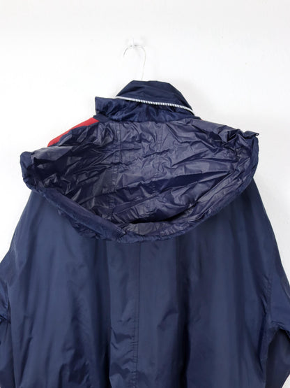 Vintage 90er 00er ONEILL Regenjacke Windbreaker rot dunkelblau XXL