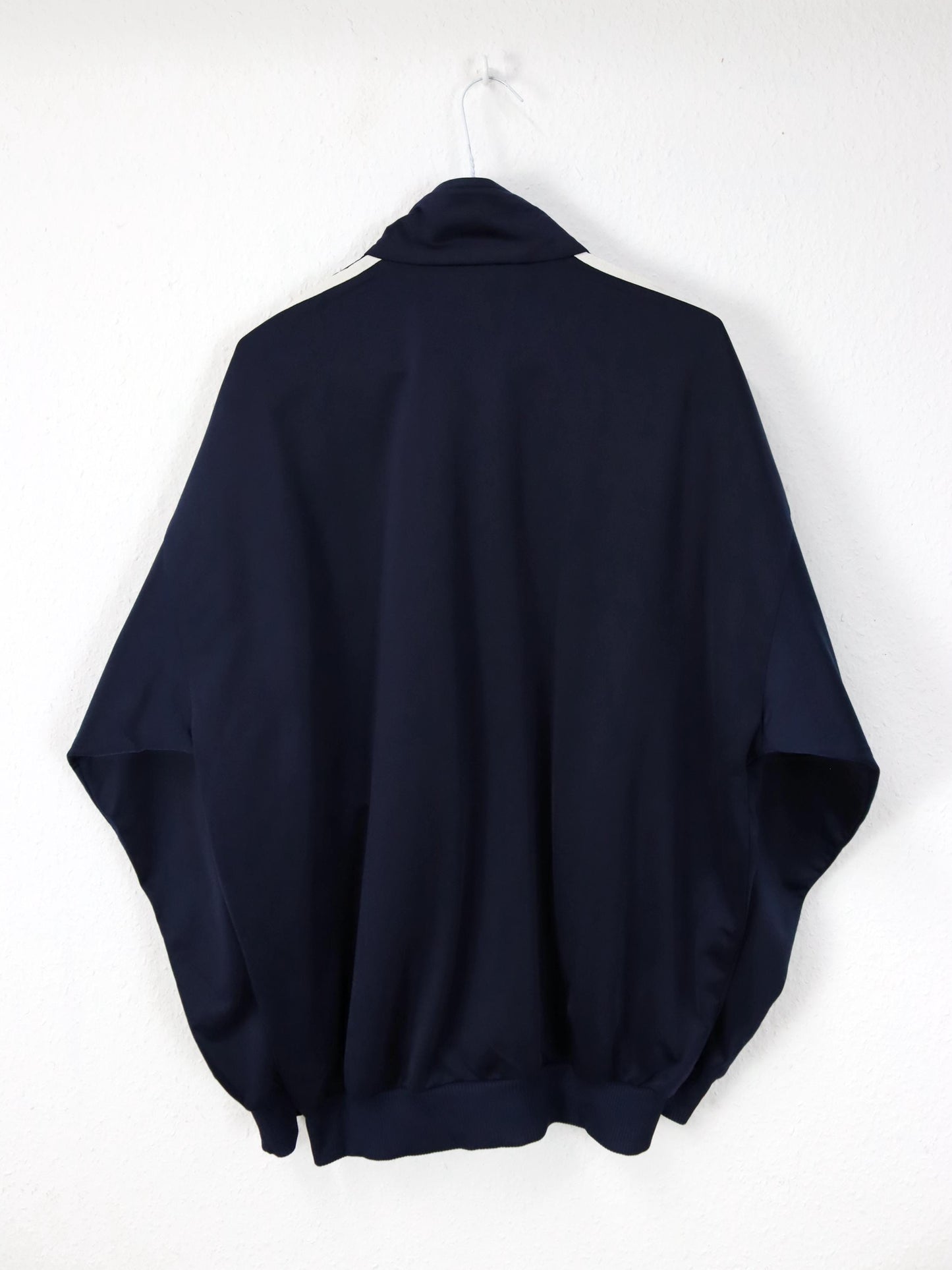 Vintage 90er 00er ADIDAS Trainingsjacke Firebird Stehkragen dunkelblau D6 M