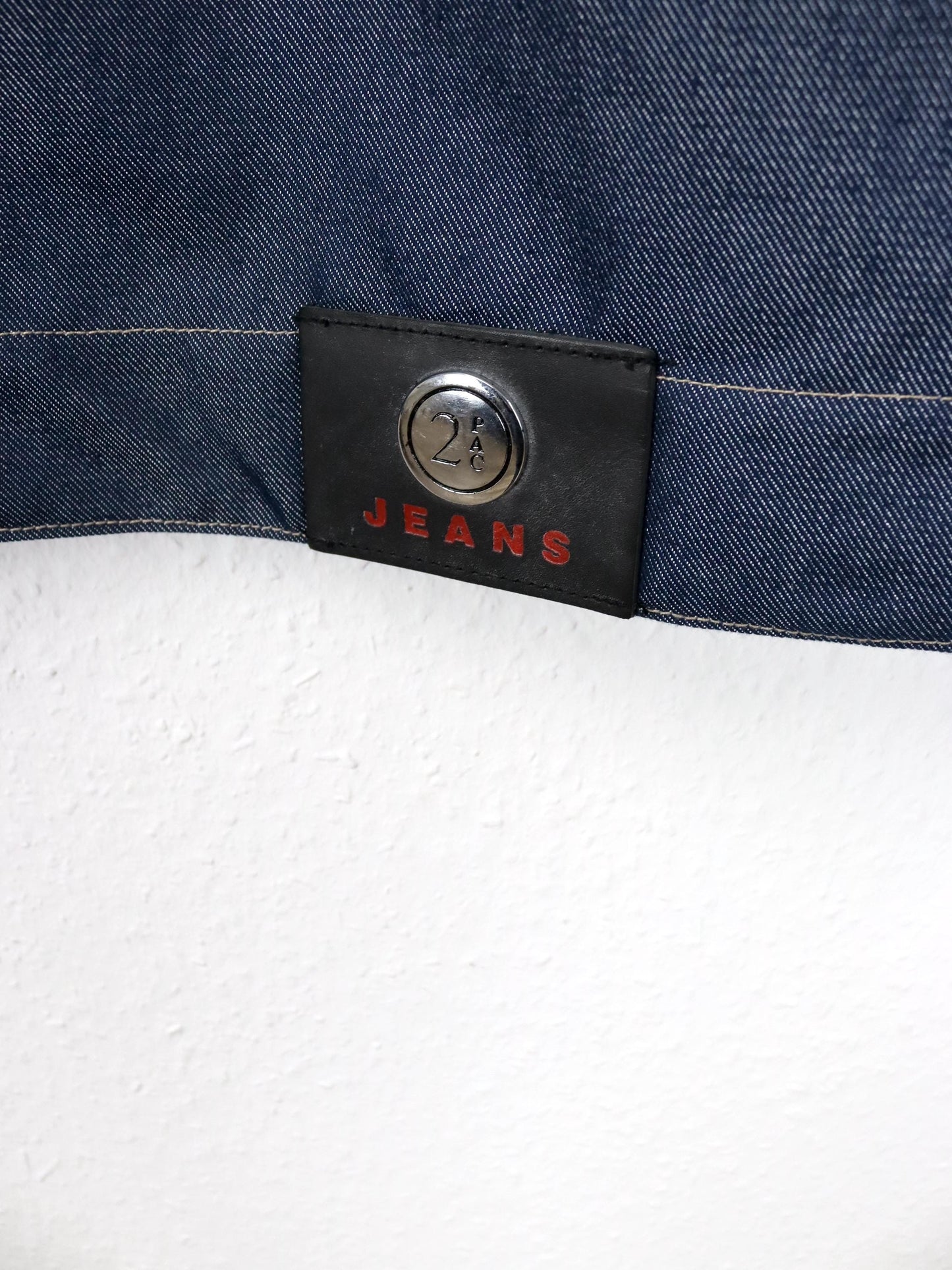 Vintage 90er 00er Y2k 2PAC the Collection by J.C. Design Jeansjacke indigo metal deadstock S