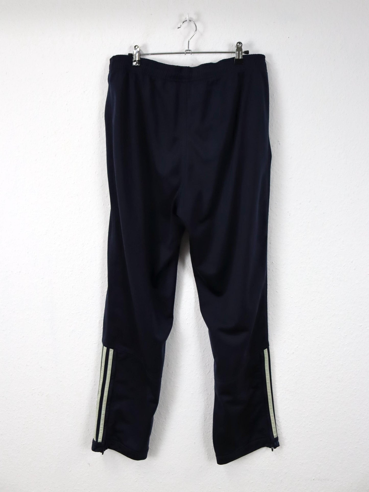 Vintage 90er 00er Y2k ADIDAS Trainingshose Jogginghose dunkelblau beige D6 M