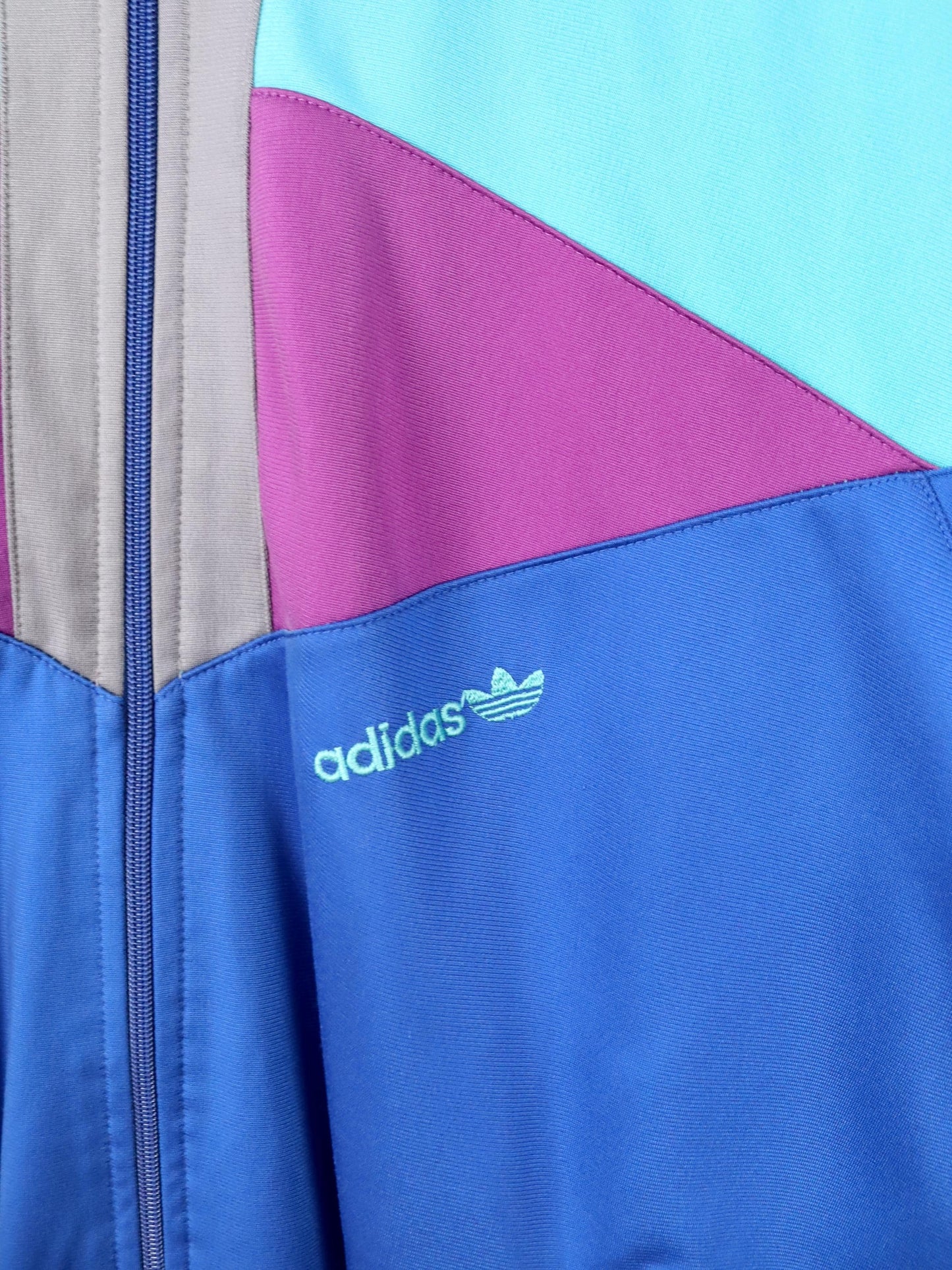 Vintage 80er 90er ADIDAS Firebird Trainingsjacke Stehkragen D5 38/40