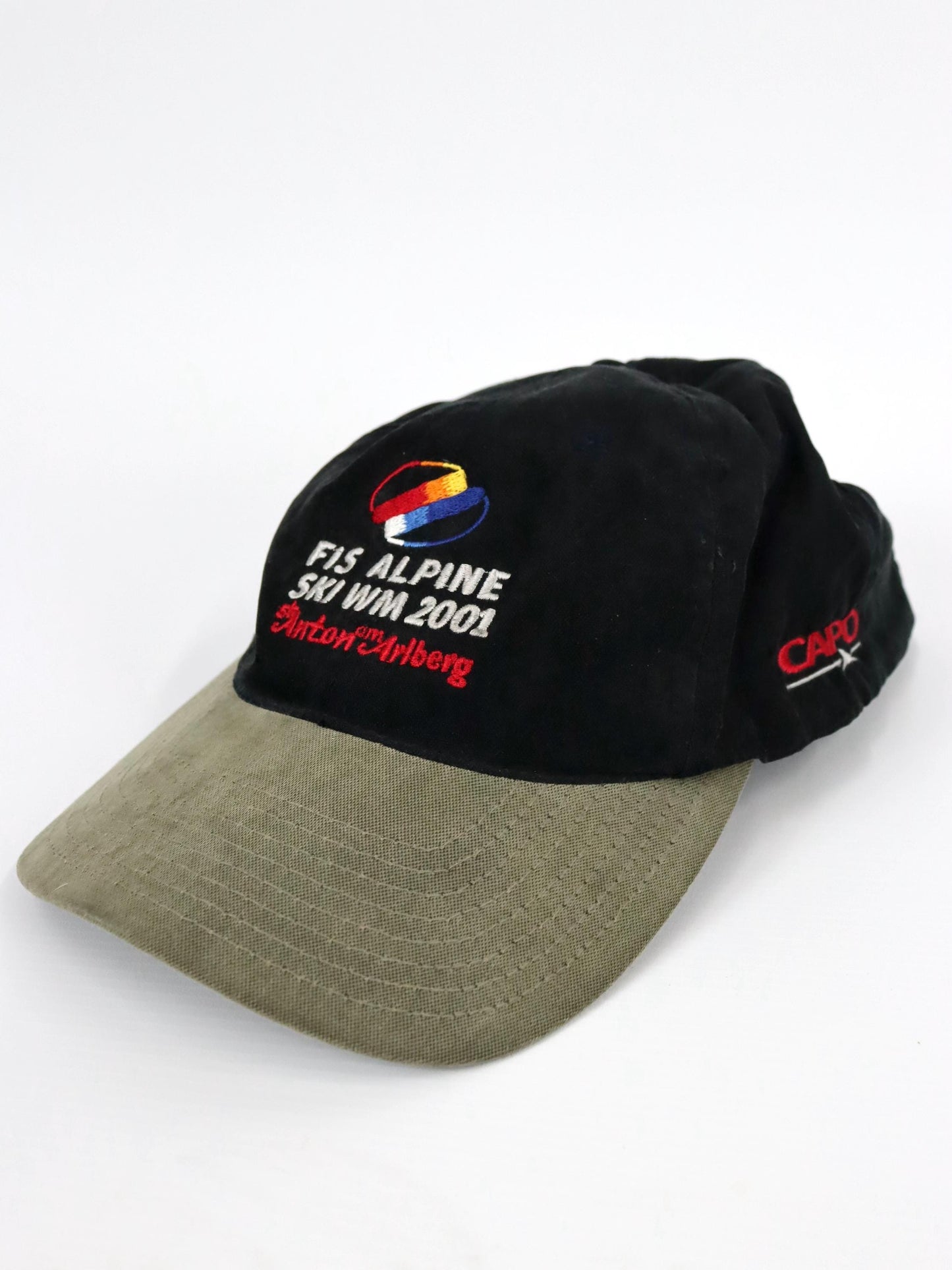 Vintage 90er 00er Y2k TACTEL Capo Austria Cap Mütze FIS Alpine Ski WM 2001 One Size