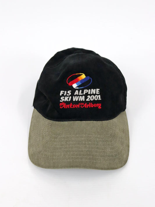 Vintage 90er 00er Y2k TACTEL Capo Austria Cap Mütze FIS Alpine Ski WM 2001 One Size