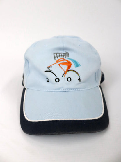 Vintage 90er 00er Y2k N.C.P. Merchandise Cap Mütze blau schwarz WM Cycling 2004 Verona Bardolino One size