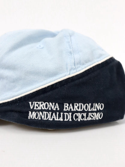 Vintage 90er 00er Y2k N.C.P. Merchandise Cap Mütze blau schwarz WM Cycling 2004 Verona Bardolino One size