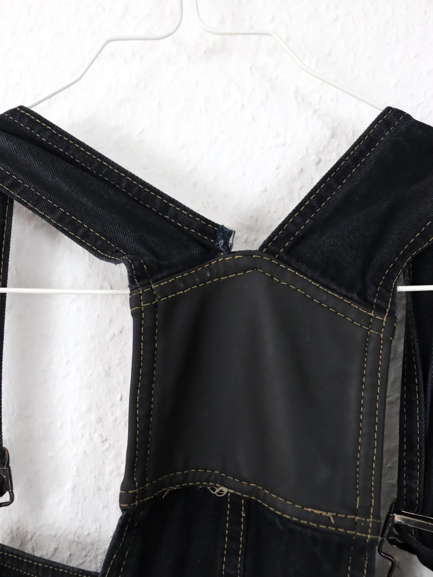 Vintage 80s 90s SURVIVAL ZONE Overalls Straight Leg Denim Black M/L