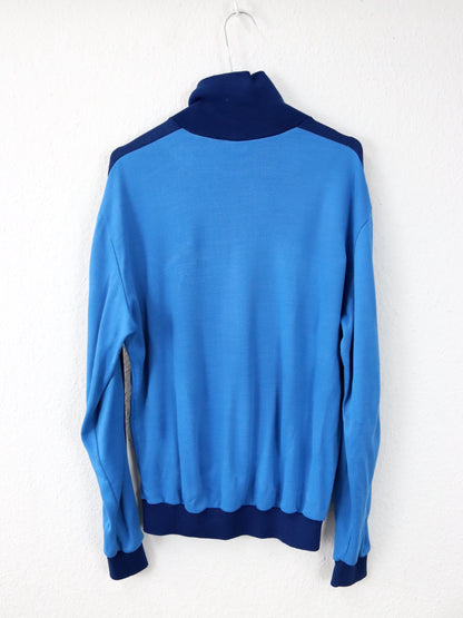 Vintage 80er 90er PUMA Trainingsjacke Jacke Stehkragen blau 54 XL