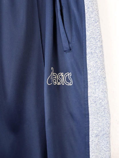 Vintage 80er 90er ASICS Trainingshose Jogginghose dunkelblau L