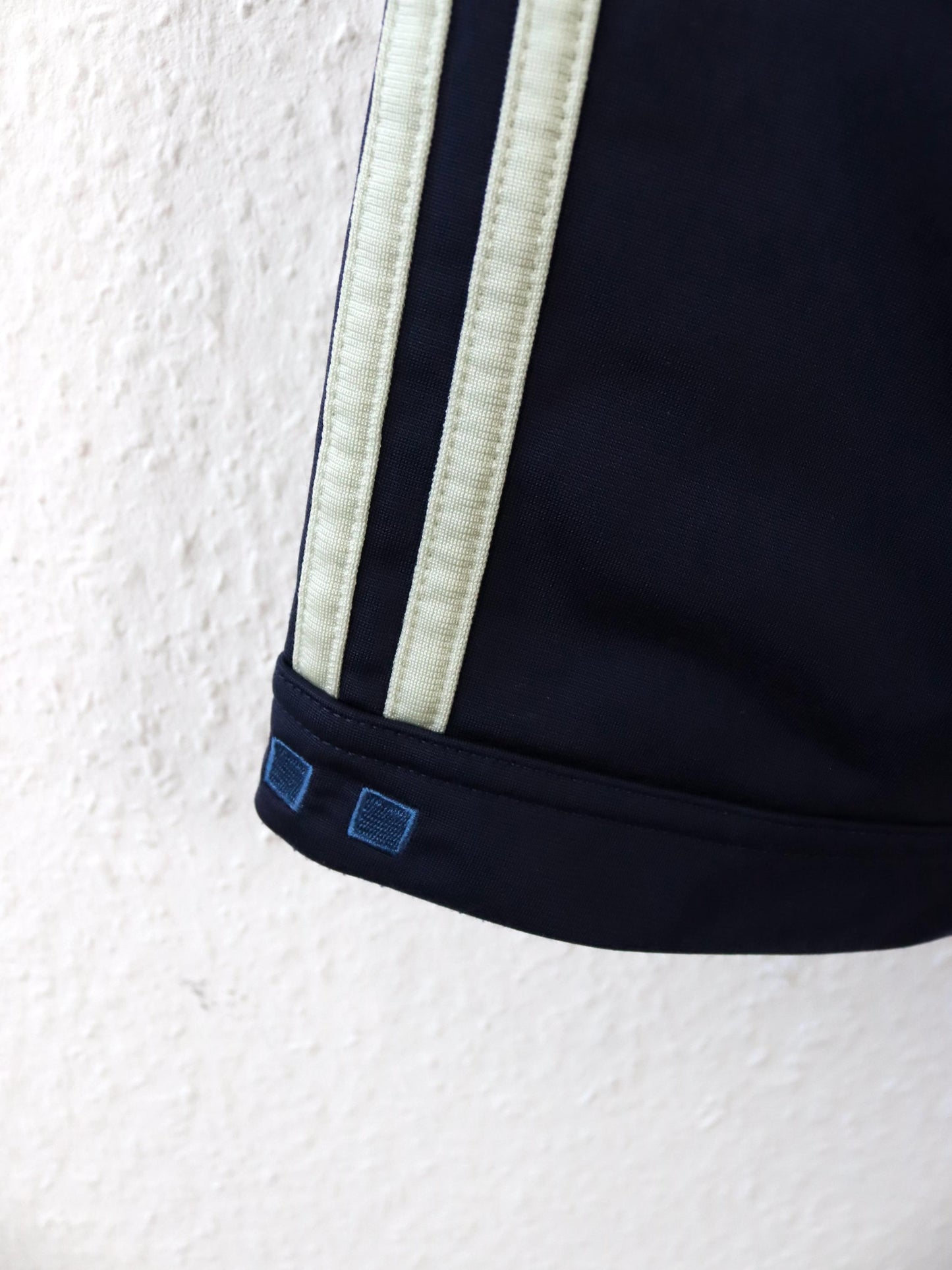 Vintage 90s 00s Y2k ADIDAS Tracksuit Bottoms Jogging Bottoms dark blue beige D6 M