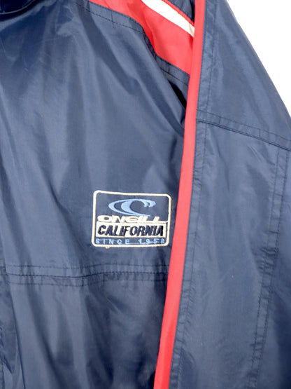 Vintage 90er 00er ONEILL Regenjacke Windbreaker rot dunkelblau XXL