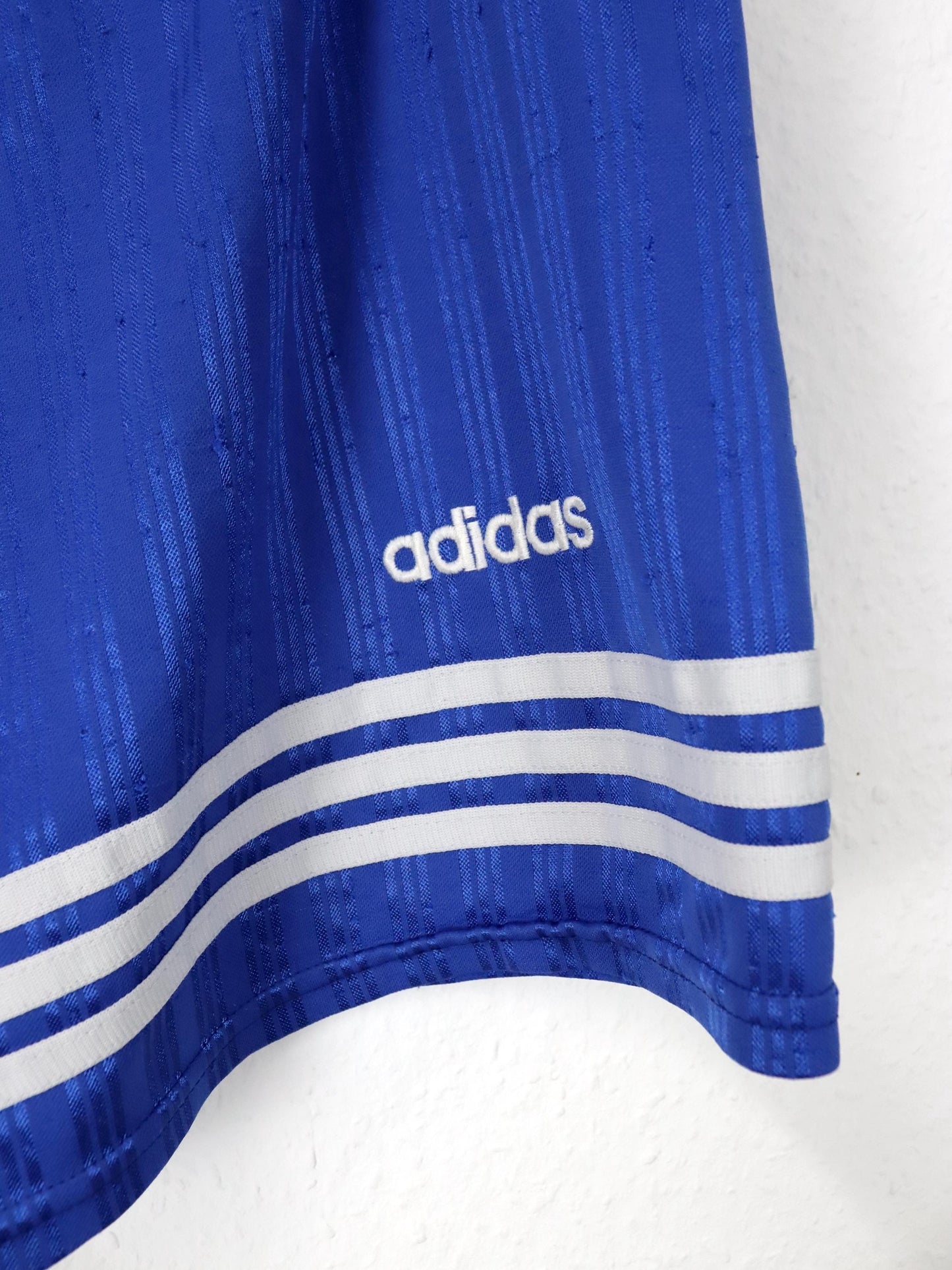 Vintage 80er 90er ADIDAS Shorts/ kurze Hose blau weiss D7 L/XL