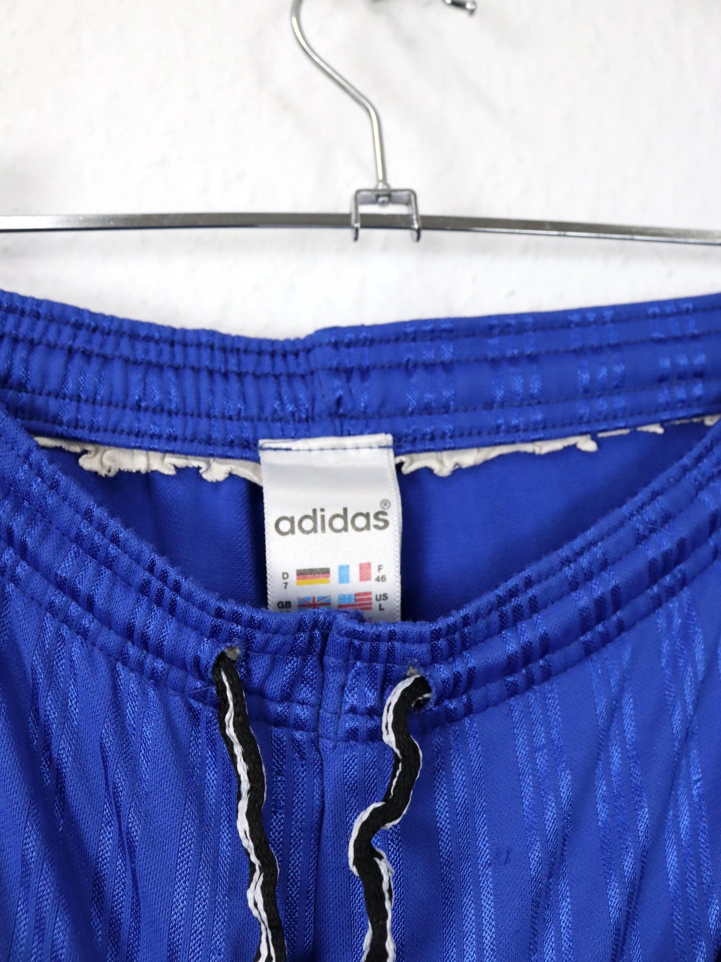 Vintage 80er 90er ADIDAS Shorts/ kurze Hose blau weiss D7 L/XL