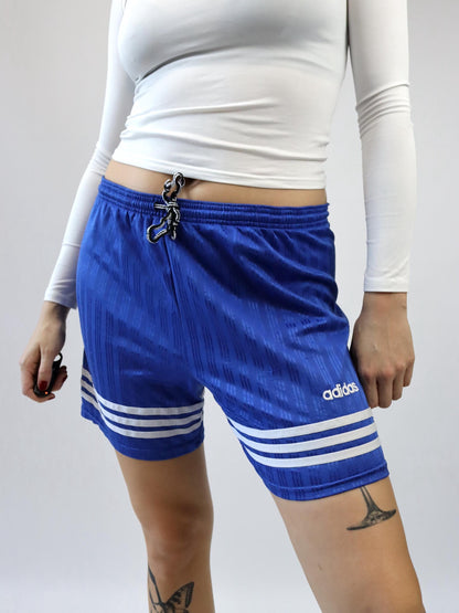 Vintage 80er 90er ADIDAS Shorts/ kurze Hose blau weiss D7 L/XL