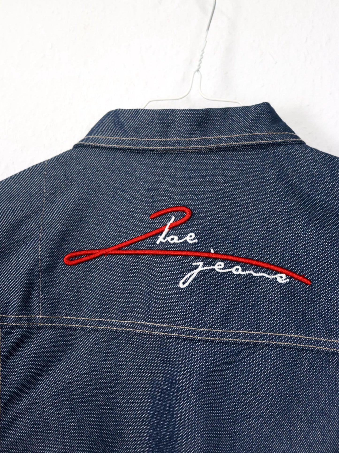 Vintage 90er 00er Y2k 2PAC the Collection by J.C. Design Jeansjacke indigo metal deadstock S