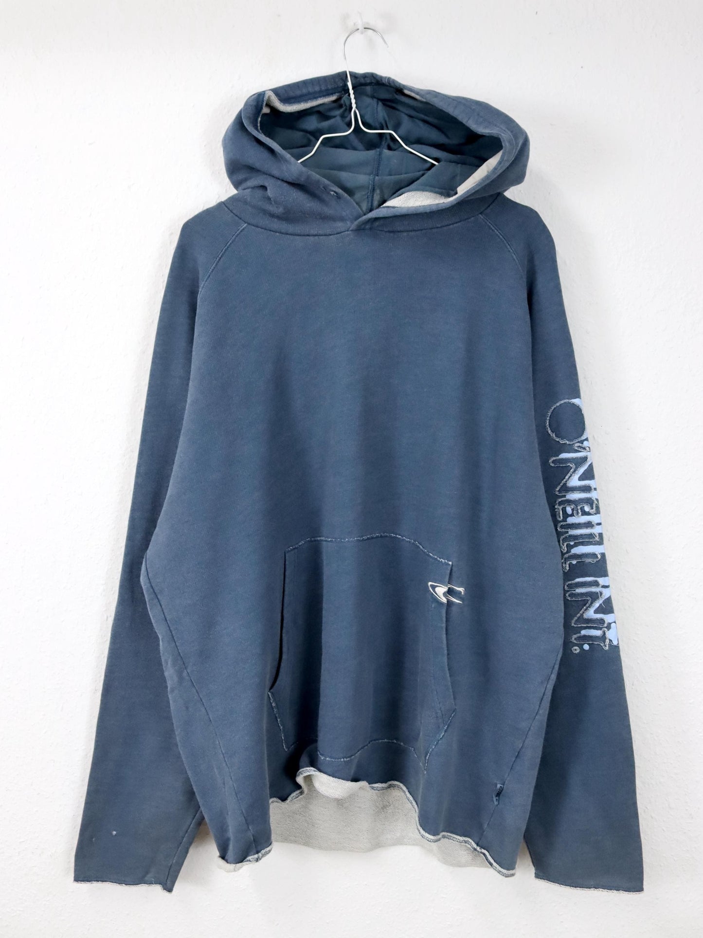 Vintage 80er 90er ONEILL Hoodie Pullover blau used look XL
