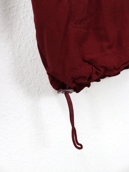 Vintage 80er 90er ADIDAS Jacke Windbreaker Überziehjacke dunkelrot D6 M