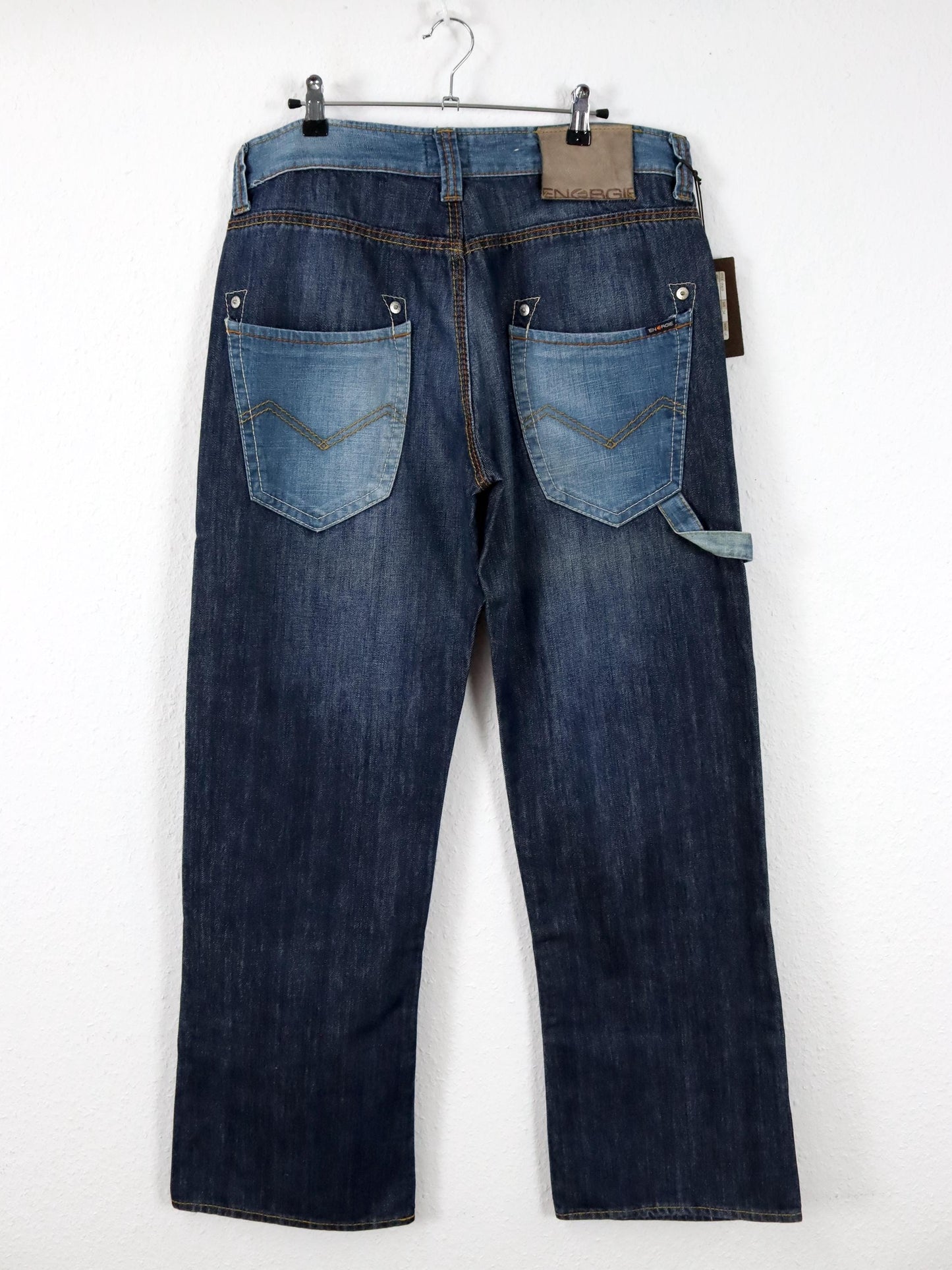 Vintage 90er 00er Y2k ENERGIE Baggy Pants Jeans gerades Bein Deadstock W34