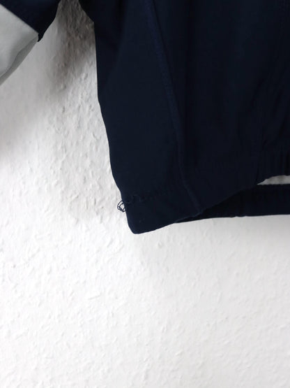 Vintage 80er 90er NIKE Crop Top kurzarm Sport Top dunkelblau M