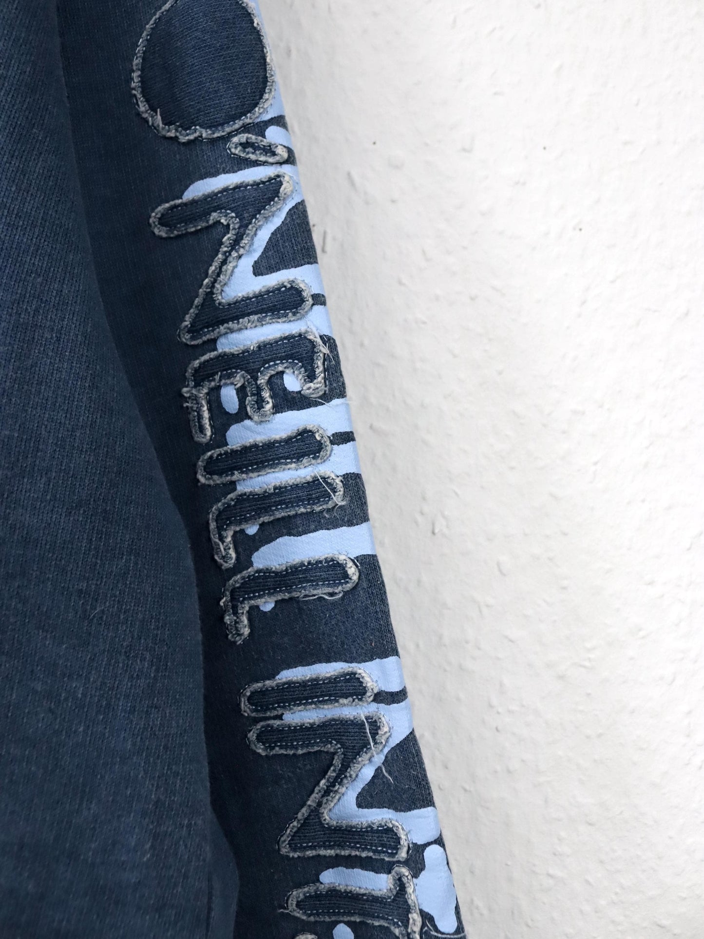 Vintage 80er 90er ONEILL Hoodie Pullover blau used look XL