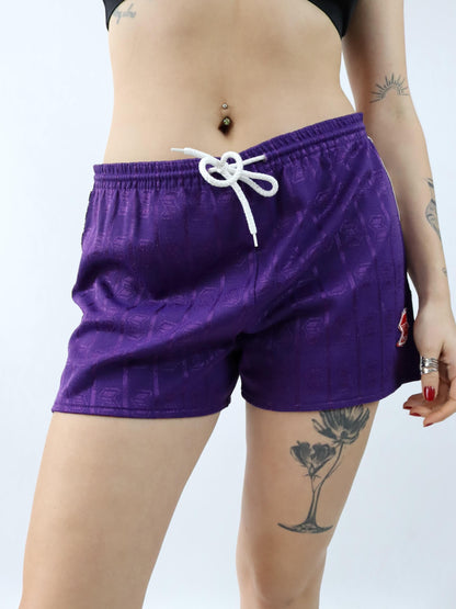 Vintage 80er 90er ABM Shorts kurze Hose lila metallic XL