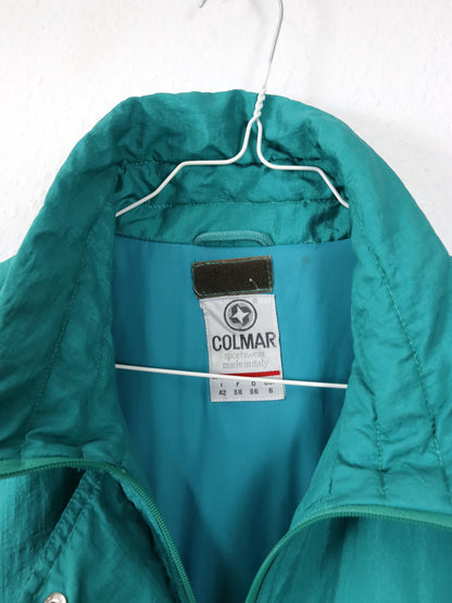 Vintage 80er 90er COLMAR Winterjacke Jacke gefüttert türkis Stehkragen 36