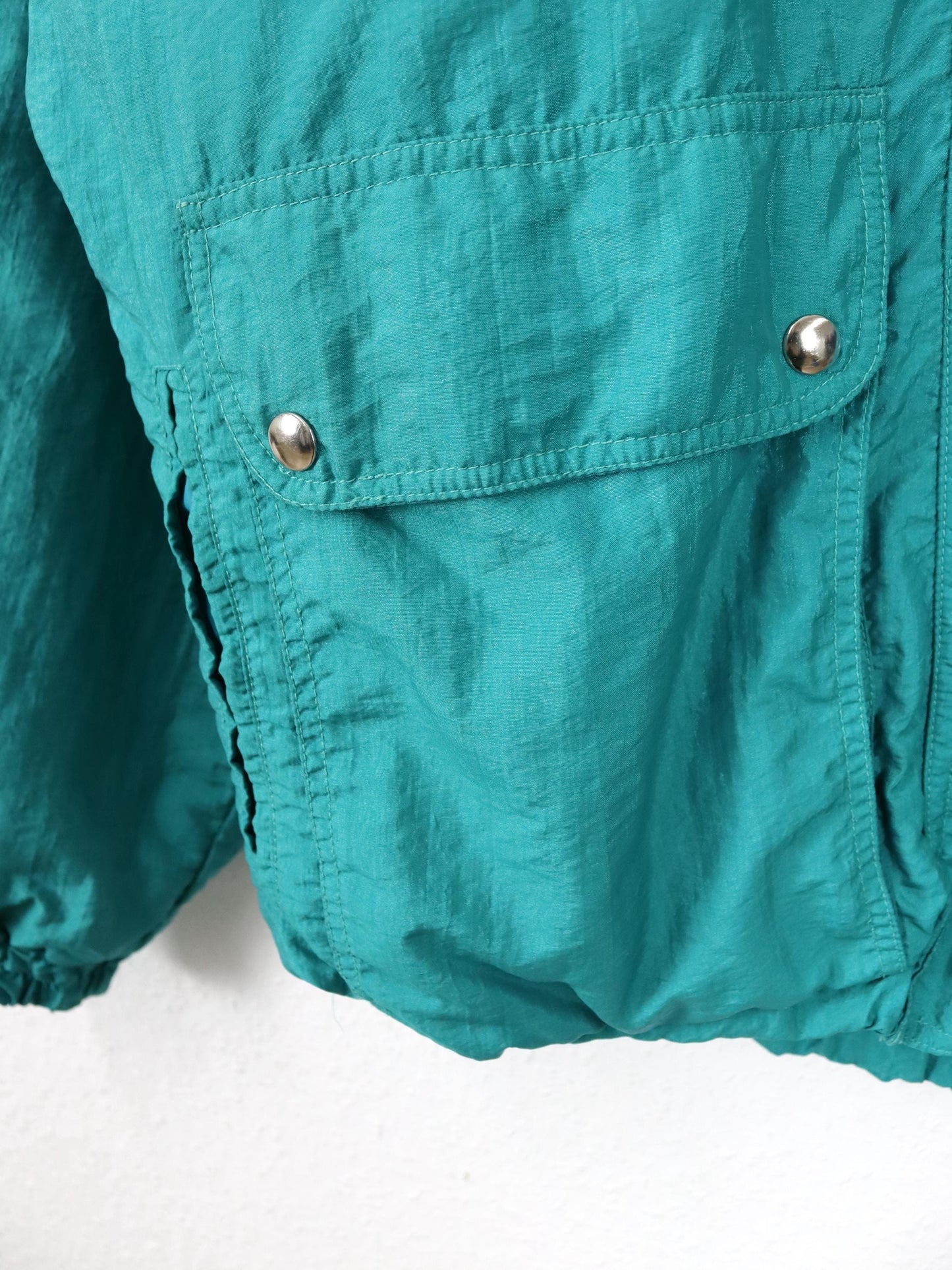 Vintage 80er 90er COLMAR Winterjacke Jacke gefüttert türkis Stehkragen 36