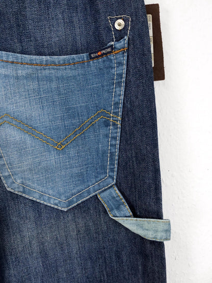 Vintage 90er 00er Y2k ENERGIE Baggy Pants Jeans gerades Bein Deadstock W34