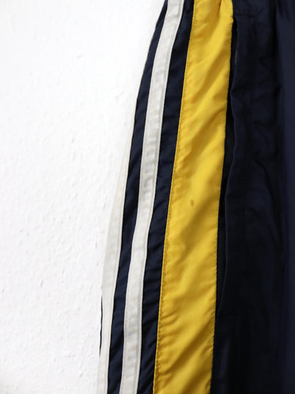 Vintage 90er 00er Y2k 2003 ADIDAS Trainingshose Jogginghose dunkelblau gelb D5 L