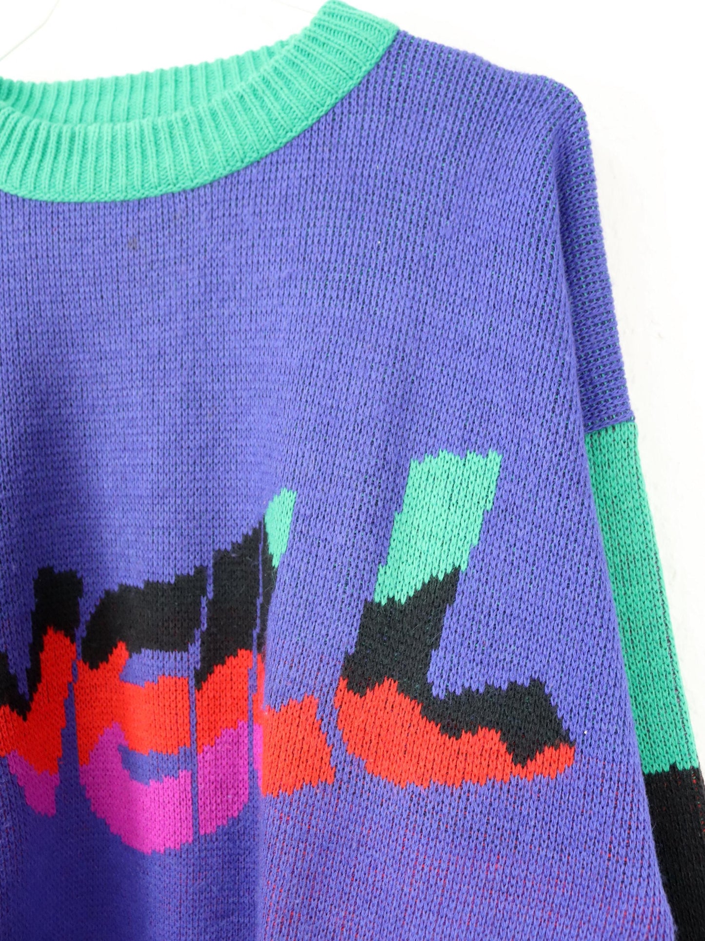 Vintage 80s 90s O'NEILL Wool Sweater Pullover wool colorful S