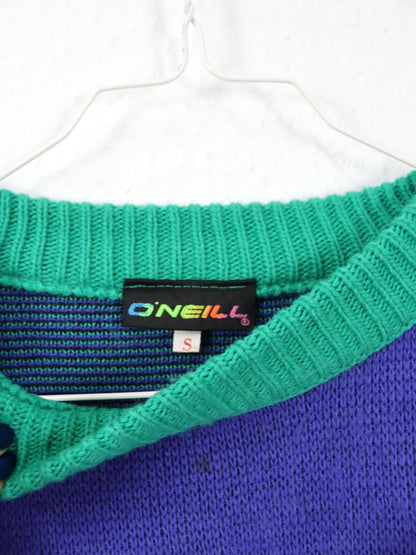 Vintage 80s 90s O'NEILL Wool Sweater Pullover wool colorful S