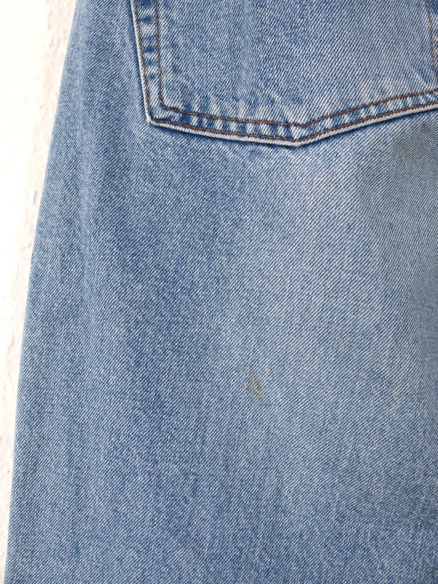 Vintage 80er 90er DIESEL Saddler Jeans Hose gerades Bein hellblau Denim W29