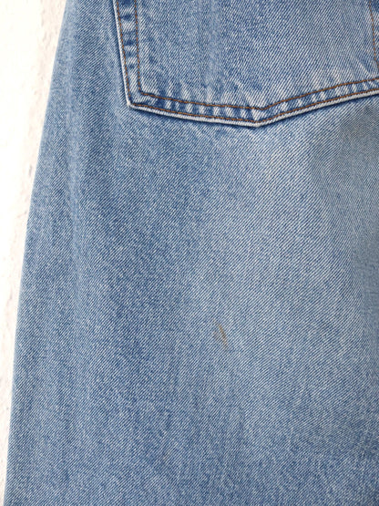Vintage 80er 90er DIESEL Saddler Jeans Hose gerades Bein hellblau Denim W29