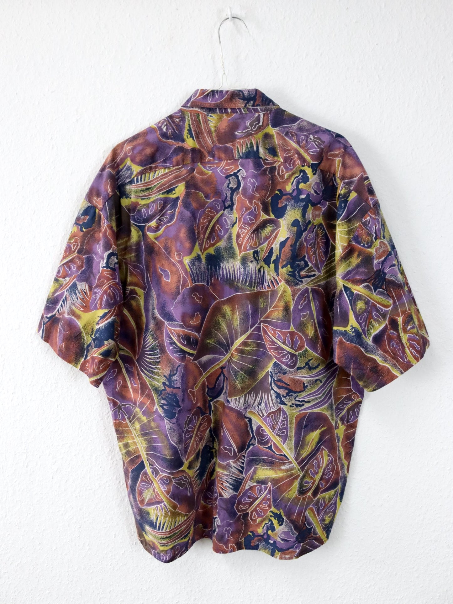 Vintage 80er 90er MF COLLECTION Hemd kurzarm crazy pattern XL