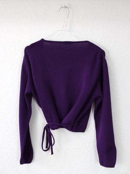 Vintage 00s Y2k ZIPCODE Cardigan Wrap Cardigan purple S