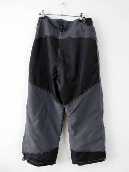 Vintage 90er 00er ONEILL Snowboardhose Skihose Baggy Pants schwarz grau 52 L