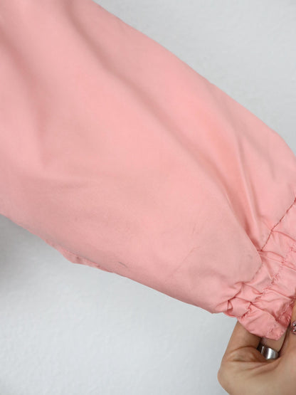 Vintage 80er 90er ELLESSE Winterjacke Skijacke gefüttert Kapuze rosa blau türkis M