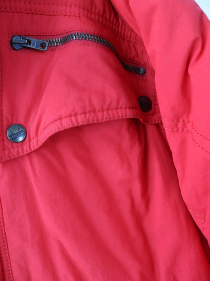 Vintage 80s 90s ELLESSE Winter Jacket Shoulder Pads Lined Red 48 M