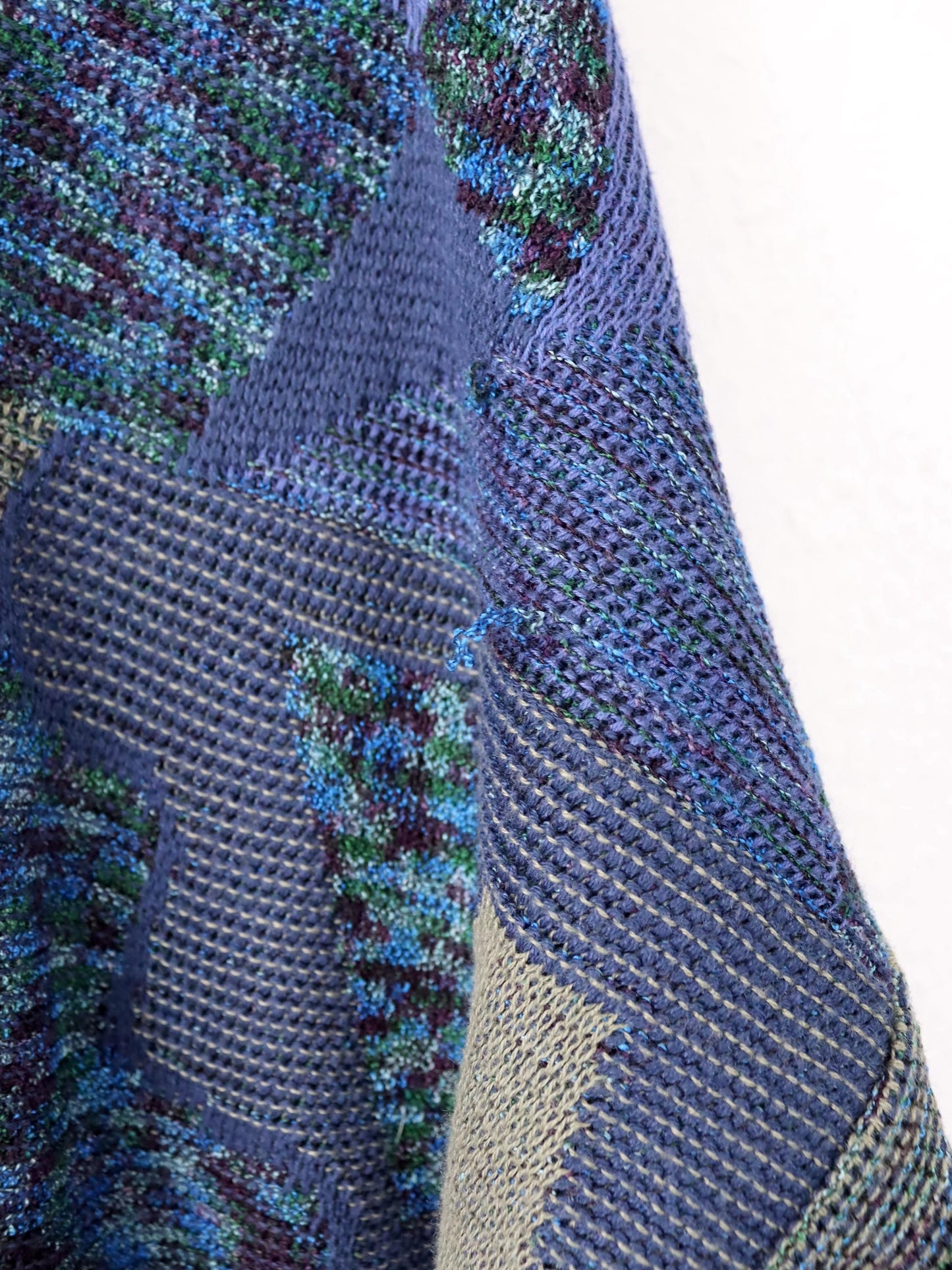 Vintage 80s 90s ENZO LORENZO Cardigan crazy pattern 50 M/L