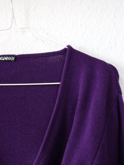Vintage 00s Y2k ZIPCODE Cardigan Wrap Cardigan purple S
