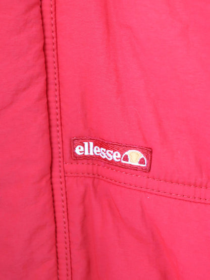 Vintage 80s 90s ELLESSE Winter Jacket Shoulder Pads Lined Red 48 M
