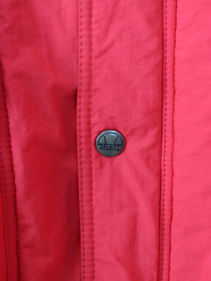 Vintage 80s 90s ELLESSE Winter Jacket Shoulder Pads Lined Red 48 M