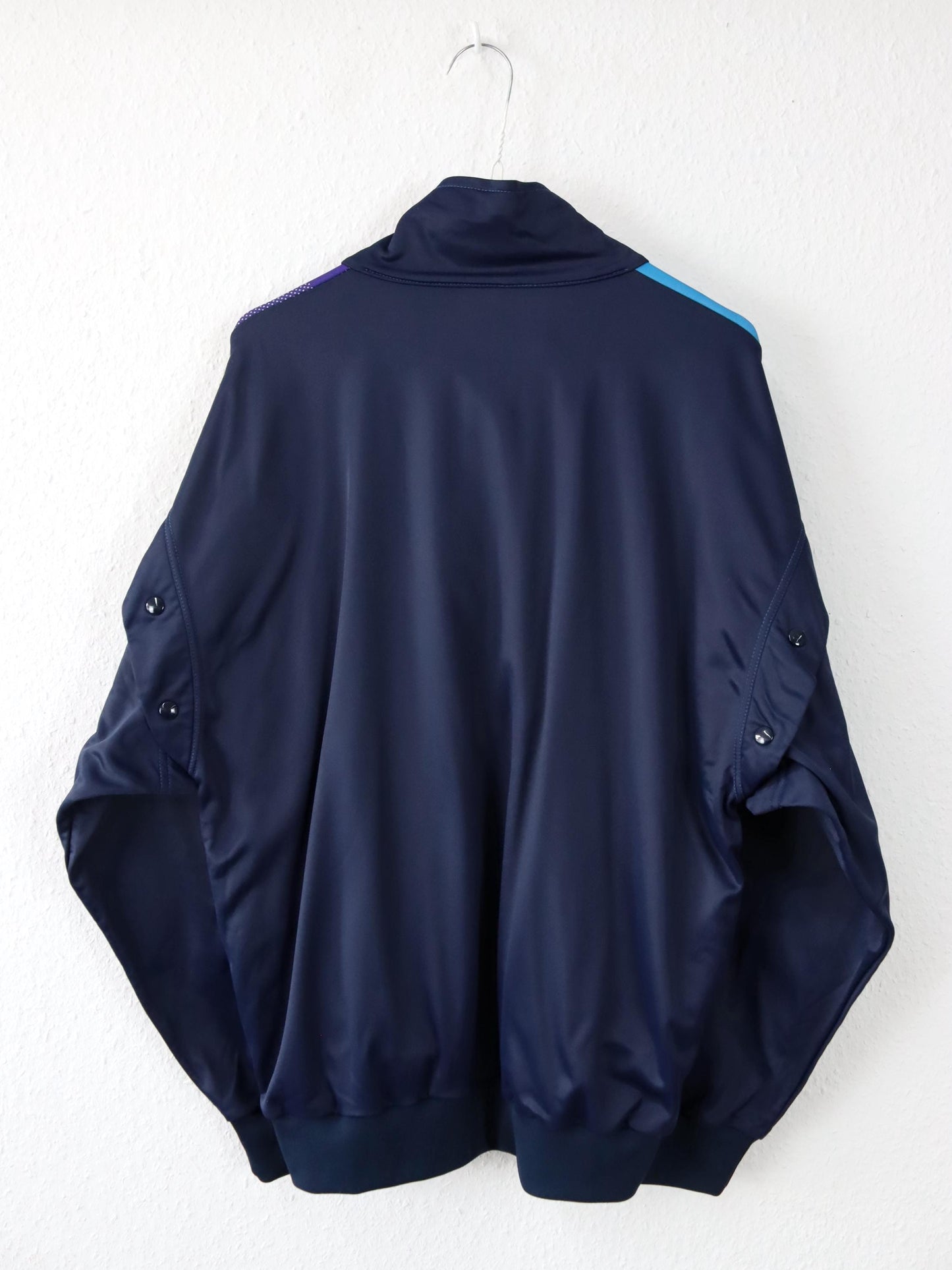 Vintage 80s 90s CAMPAGNOLO Track Jacket Vest Stand-up Collar Crazy Pattern 50 L