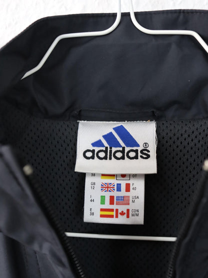 Vintage 80er 90er ADIDAS Trainingsanzug schwarz Trainingsjacke Jogginghose 36/38