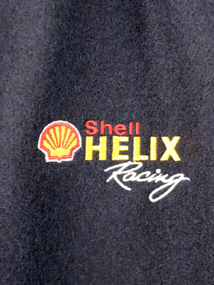 Vintage 80er 90er SIRICCO Racingjacke Bomberjacke Leder Wolle Shell Helix Racing Varsity Style Made in Australia M