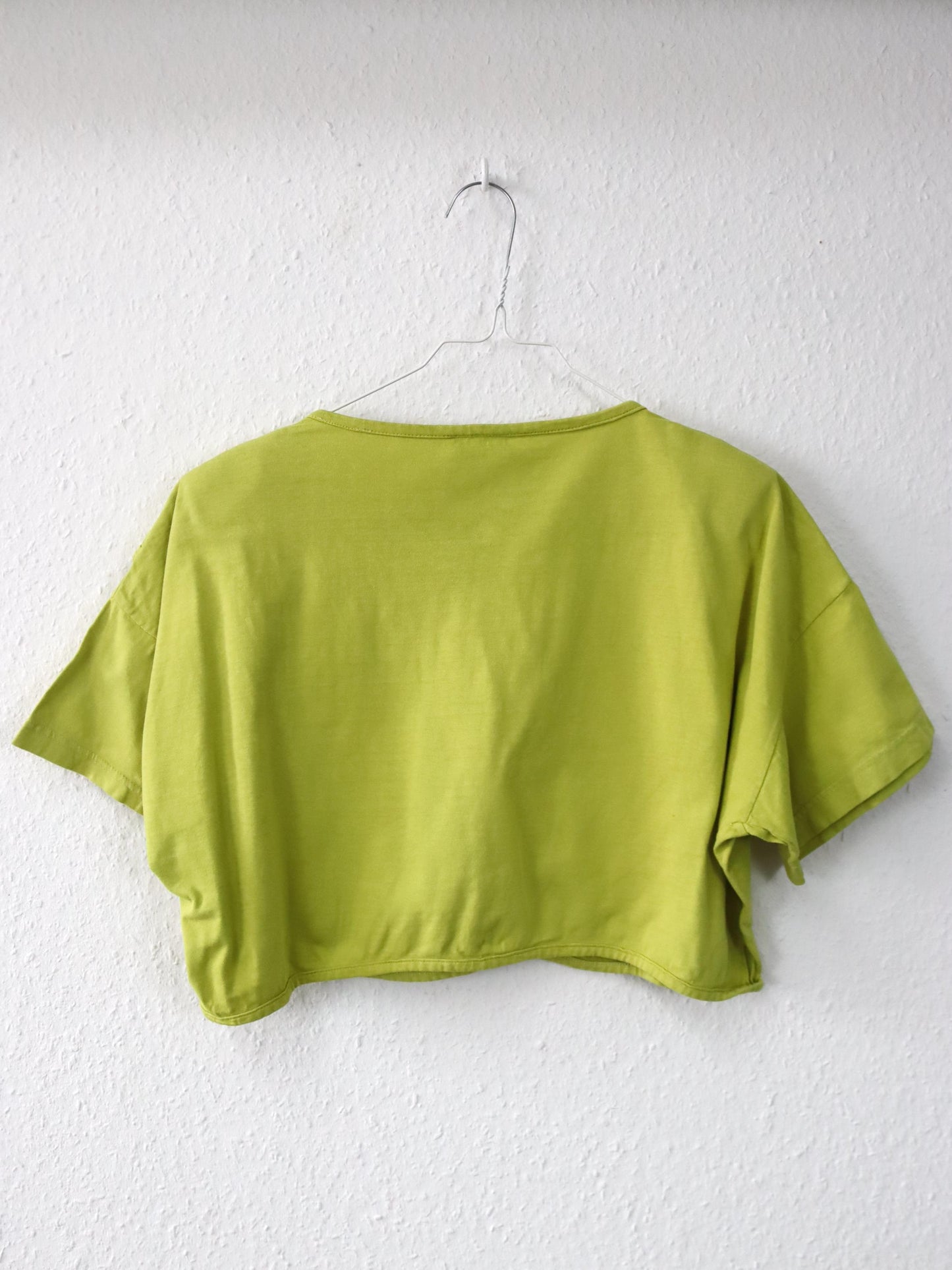 Vintage 80er 90er FREE & EASY Crop Top Shirt kurzarm Schulterbreite 36/38