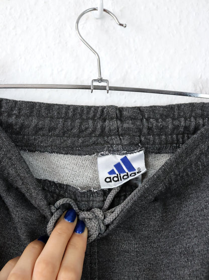 Vintage 80s 90s ADIDAS Track Pants Jogging Pants Heather Gray Blue D6 M