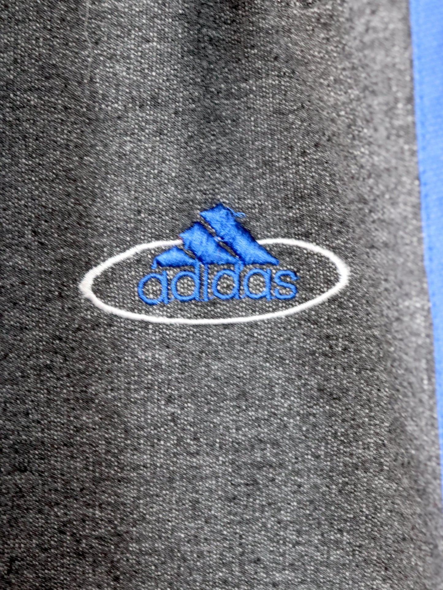 Vintage 80s 90s ADIDAS Track Pants Jogging Pants Heather Gray Blue D6 M