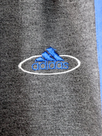 Vintage 80s 90s ADIDAS Track Pants Jogging Pants Heather Gray Blue D6 M