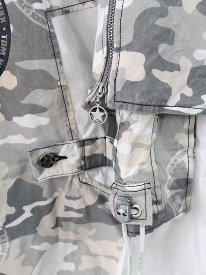Vintage 90er 00er Y2k TOM NIXX Windbreaker Überziehjacke Jacke Camouflage Designer Berlin XXL